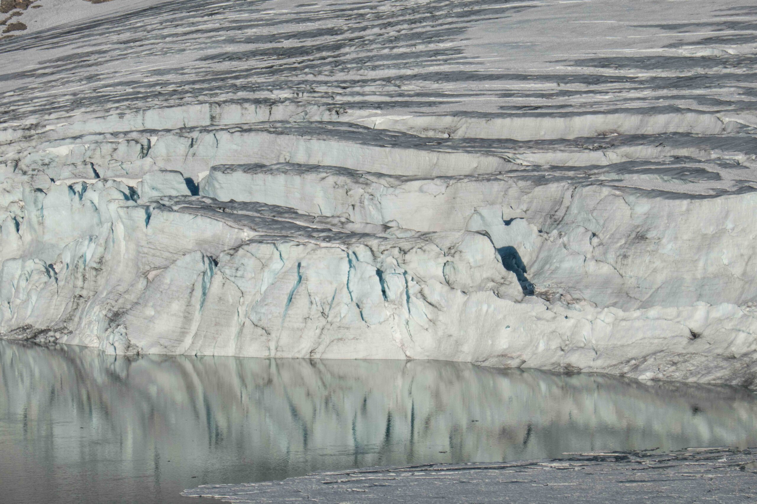 Kalvende Austdalsbreen, augustus 2020.