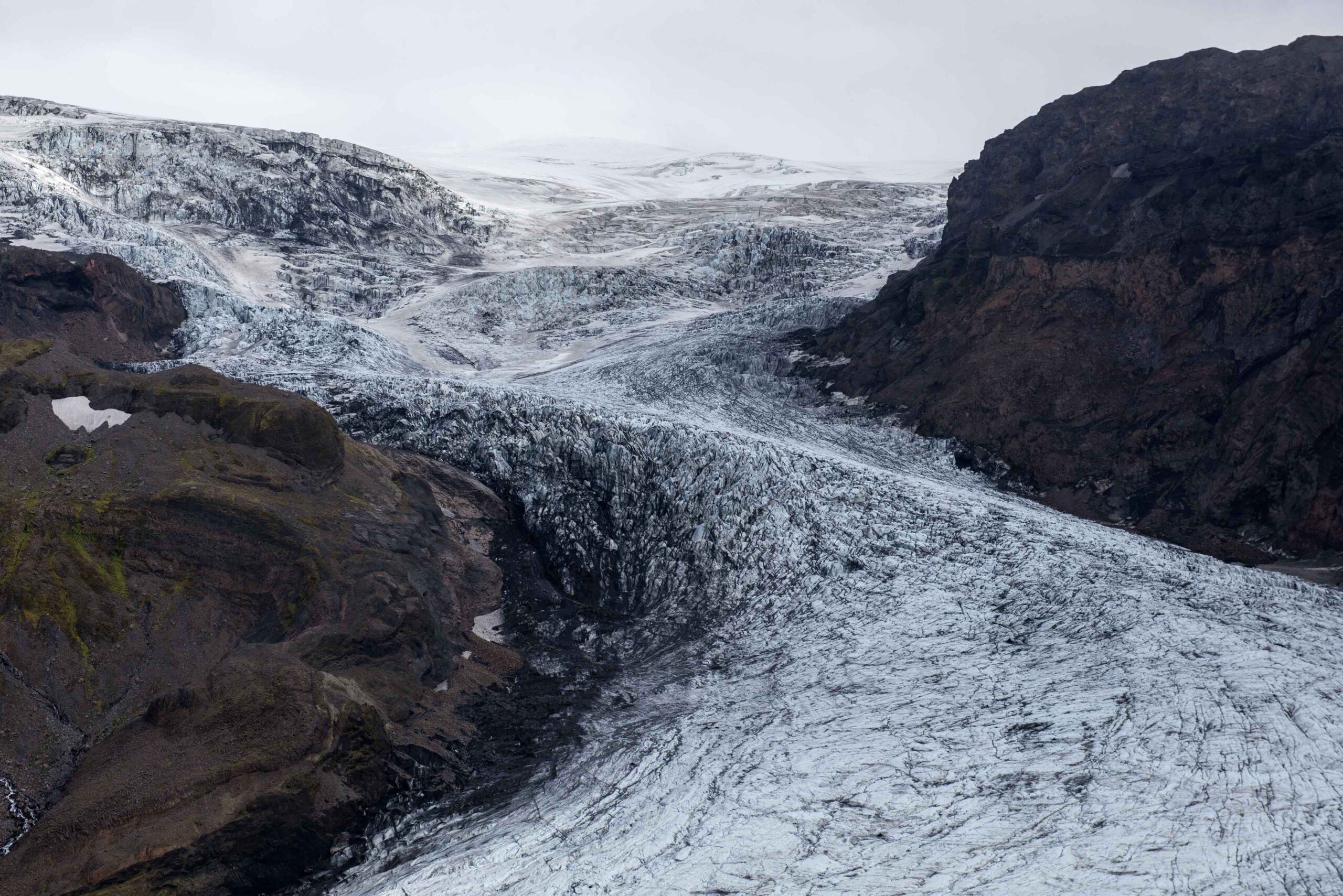 Steil gedeelte van de Mosakambsjökull, juli 2023.