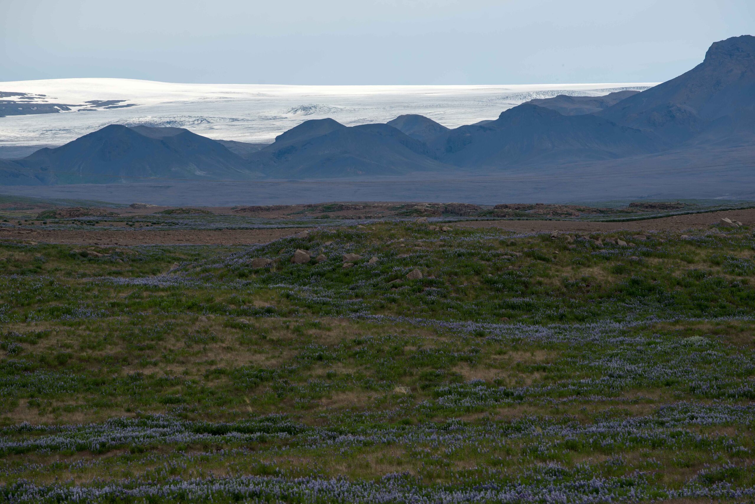 Hagafellsjökull achter de Jarlhettur-keten, juli 2023.