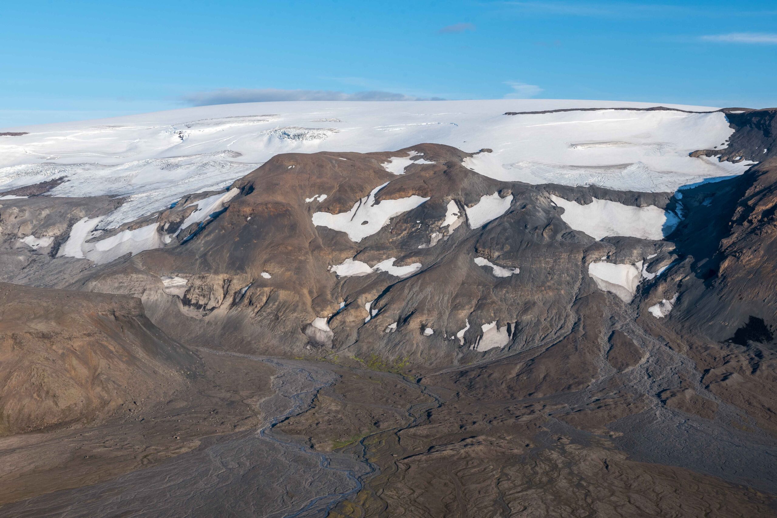 De Geitlandsjökull is onderdeel van de Langjökull, juli 2023.