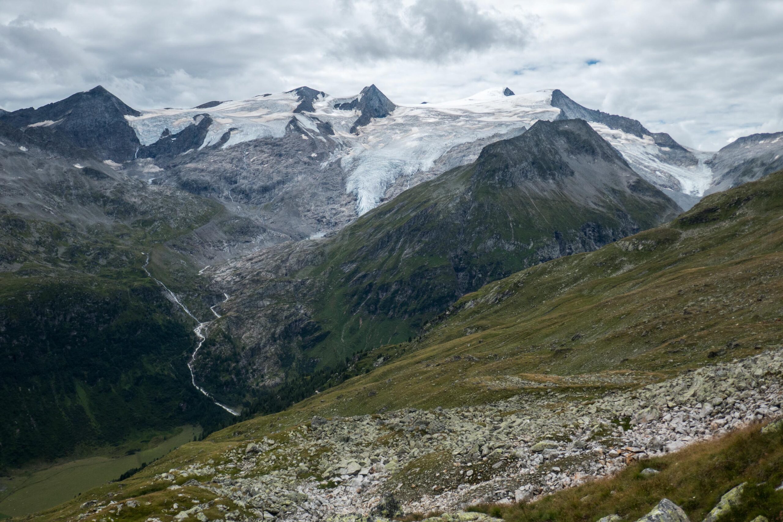 Gletsjers rond de Grossvenediger.