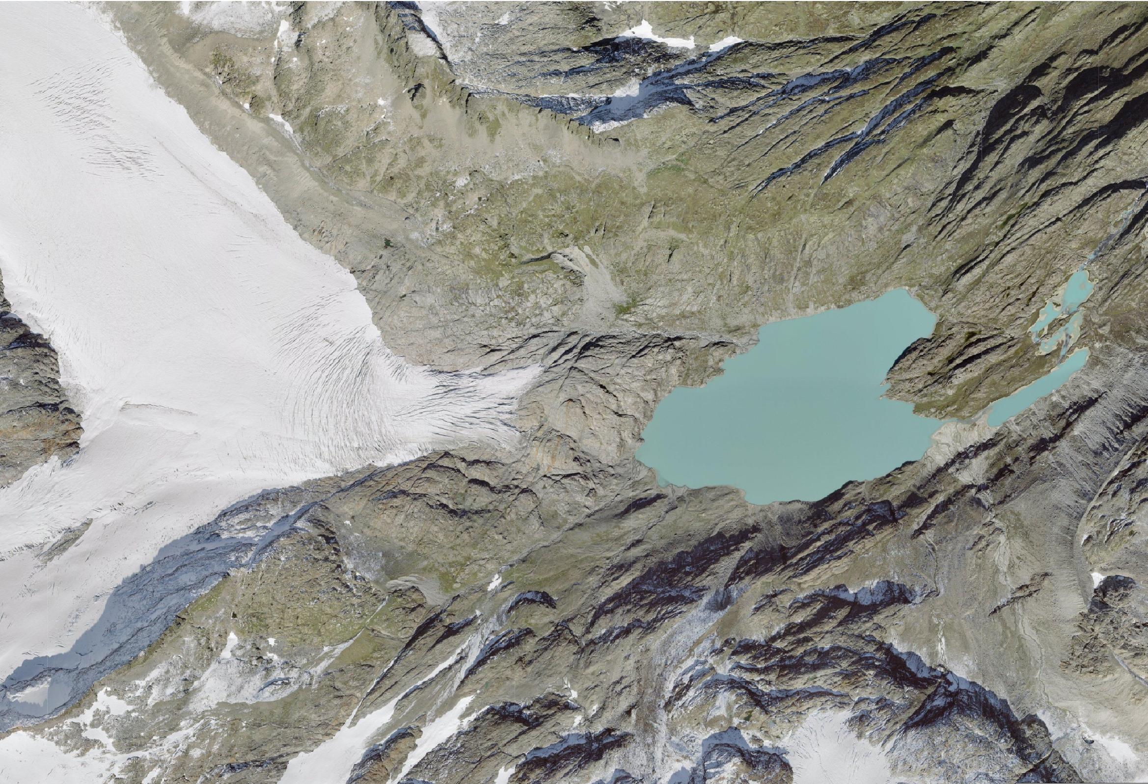 Luchtfoto Gauligletscher 2021