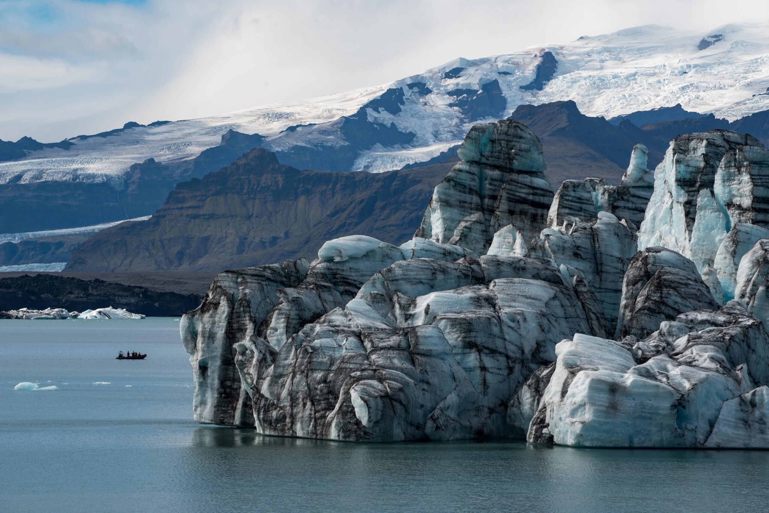 Kalvende rand van de Breiðamerkurjökull.