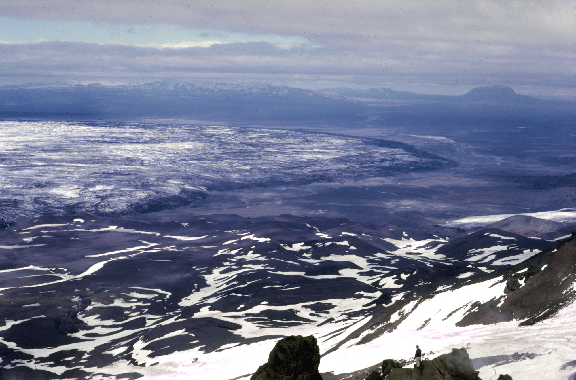 De Dyngjujökull in 1962. Fotograaf: Halldór Ólafsson, Jöklarannsóknafélag Íslands.