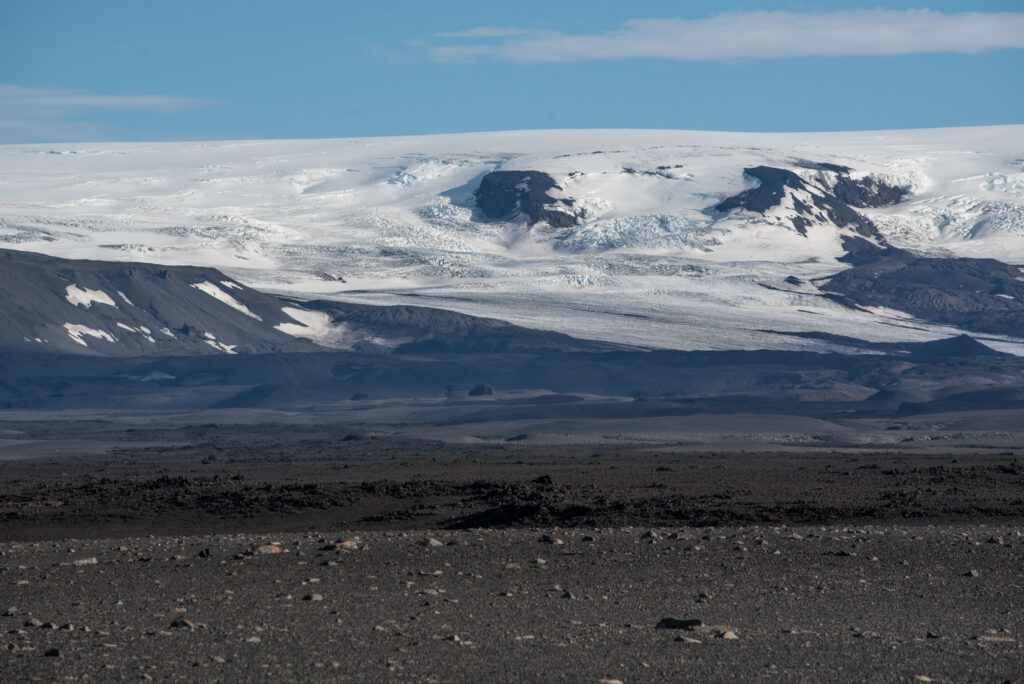 De vergletsjerde Bárðarbunga-vulkaan.