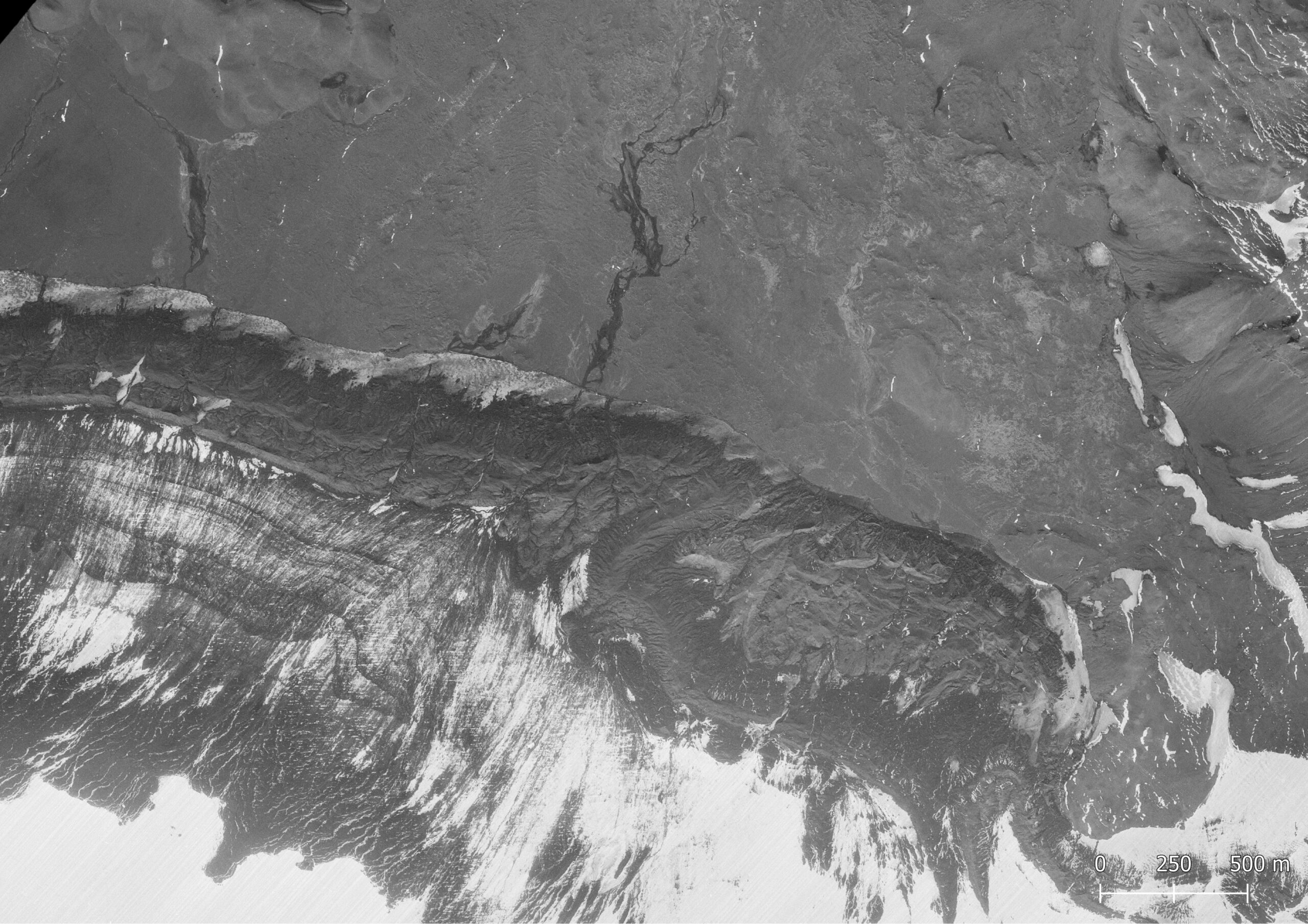 Dyngjujökull west of Kistufell in 2021. Source: Loftmyndir ehf.