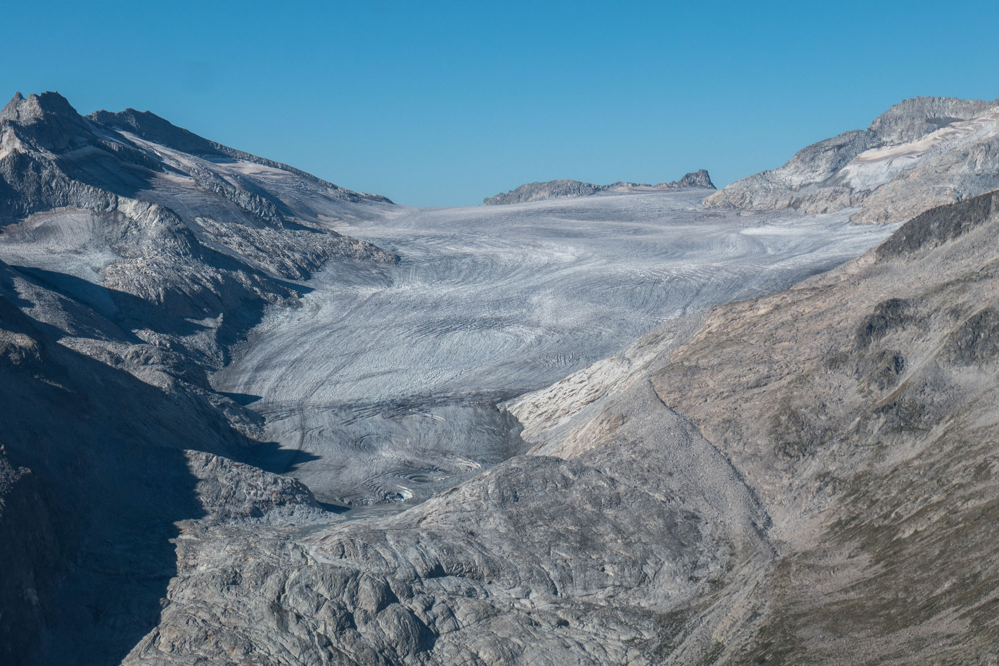 Adamello Glacier is quite flat.