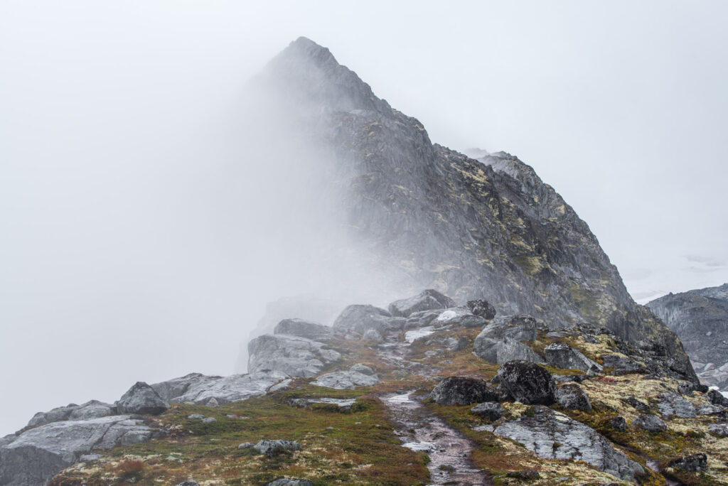 Kattanakken, a ridge directly east of Melkevollbreen.