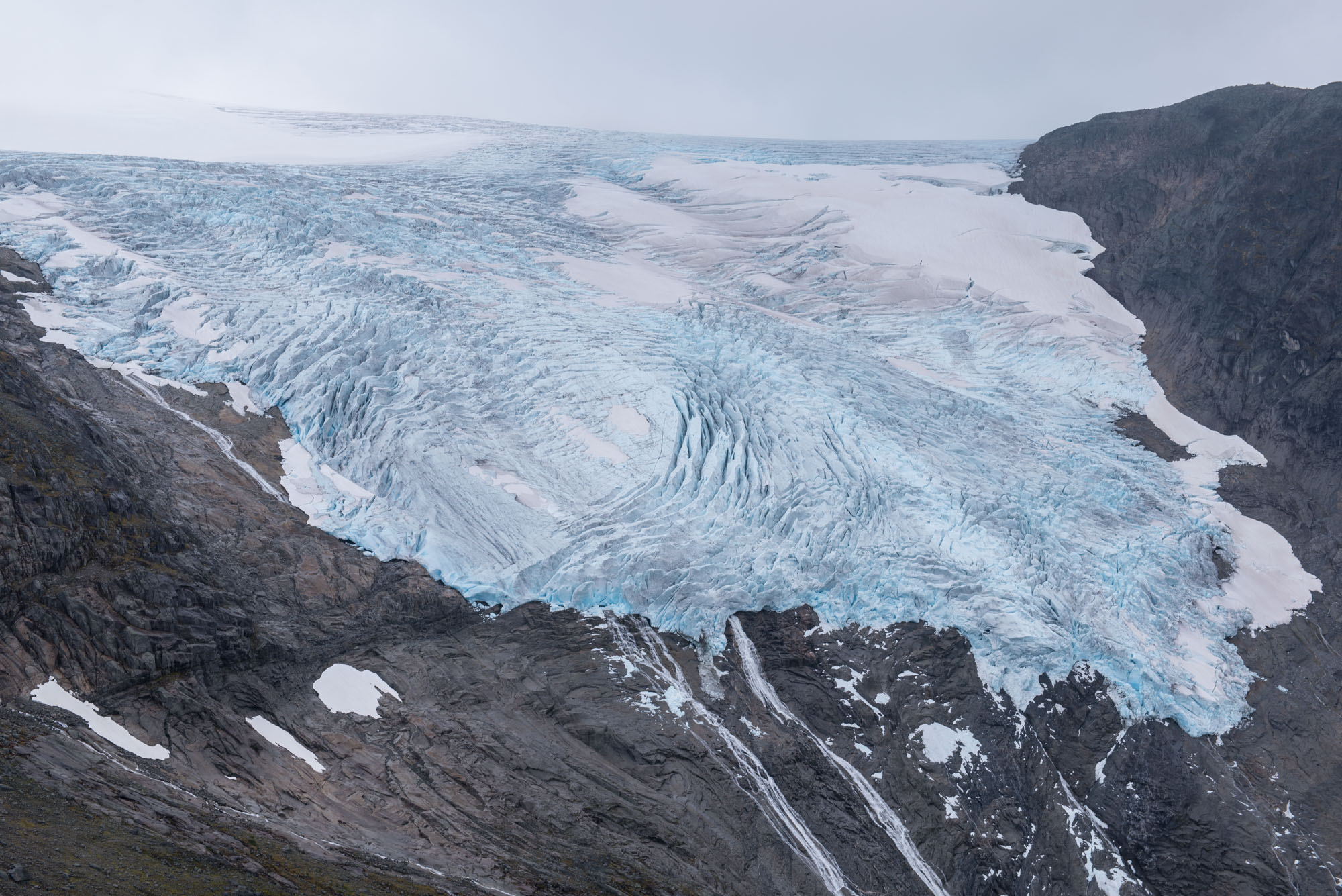 Upper part of Melkevollbreen.