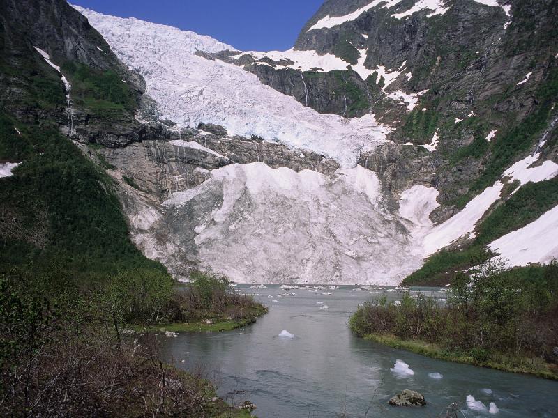 De Bøyabreen in 1993 door Hinrich Bernard Basemann, NVE Glacier Periodic Photo.