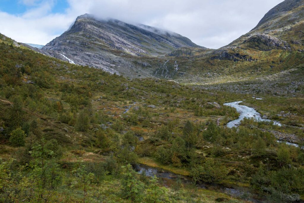 View from the outer moraine towards Haugabreen (upper left corner).