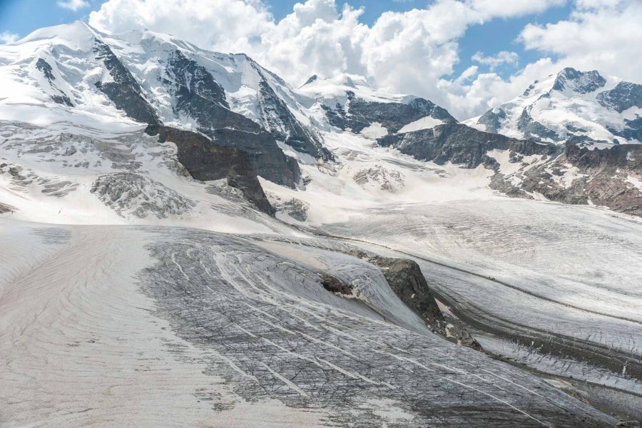 Vadret Pers gezien vanaf de Piz Trovat.