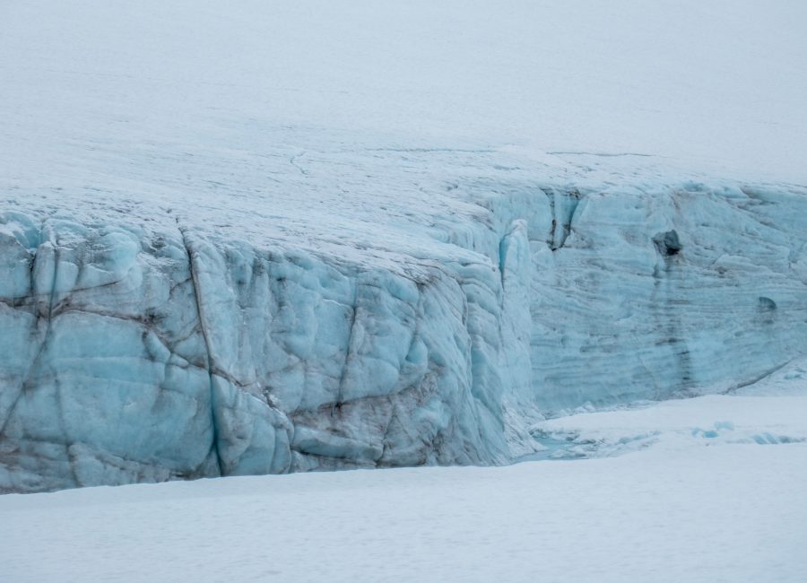 Zuidwestelijke rand van de Spørteggbreen.