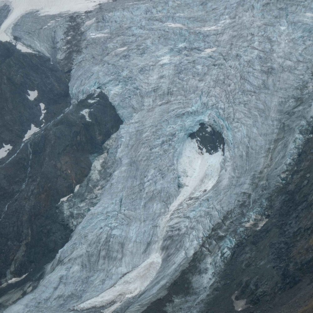 Ijsval van Glacier de Valsorey, september 2020.