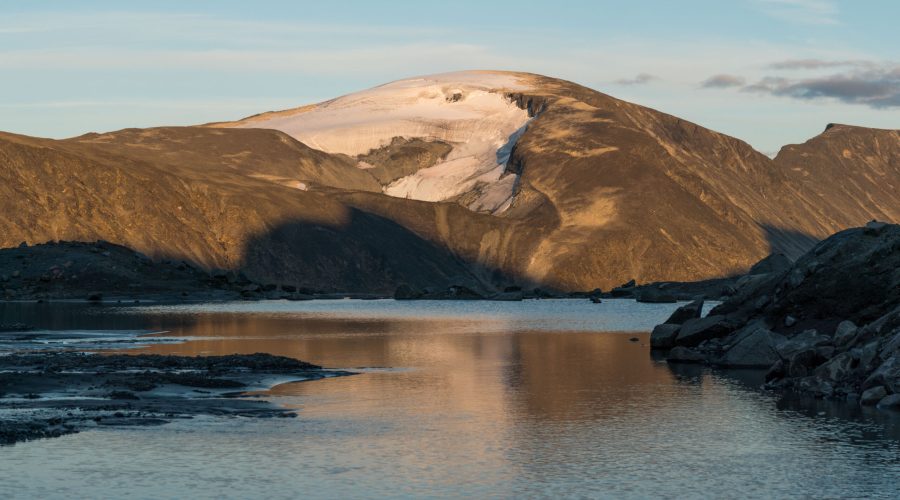 Leirhøe, een hoge berg in Jotunheimen.