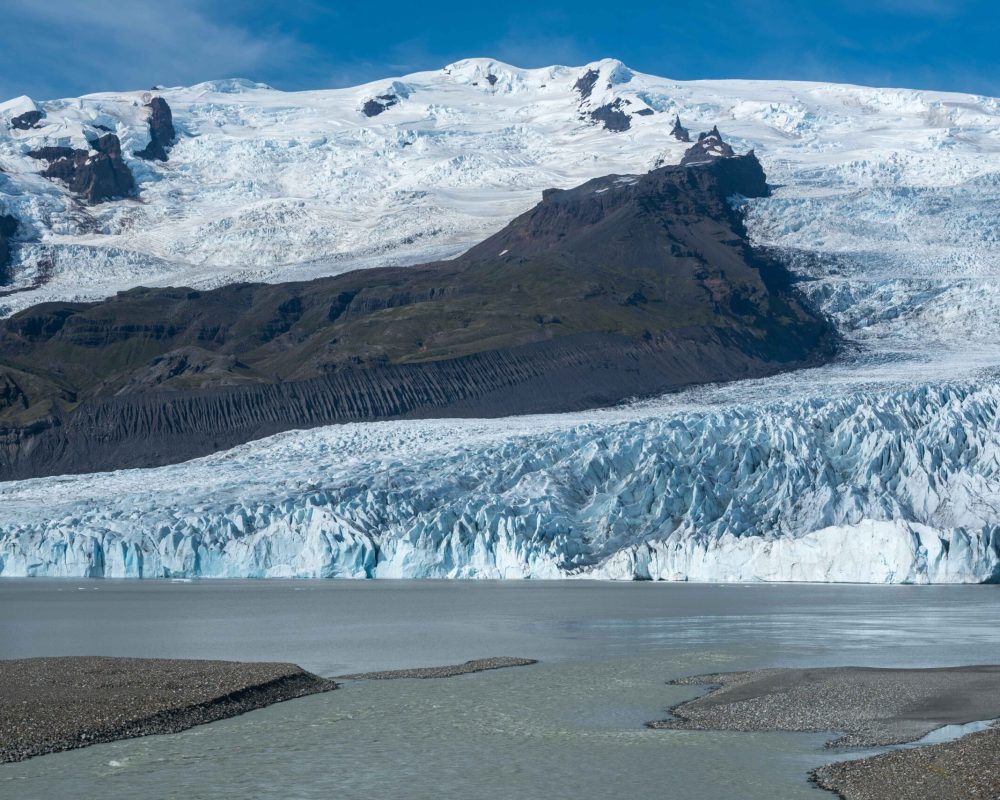 Öræfajökull vanaf de Fjallsarlón.