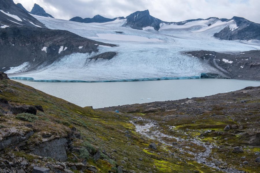 Location of the former ice-dammed lake, now a calm and mossy valley.