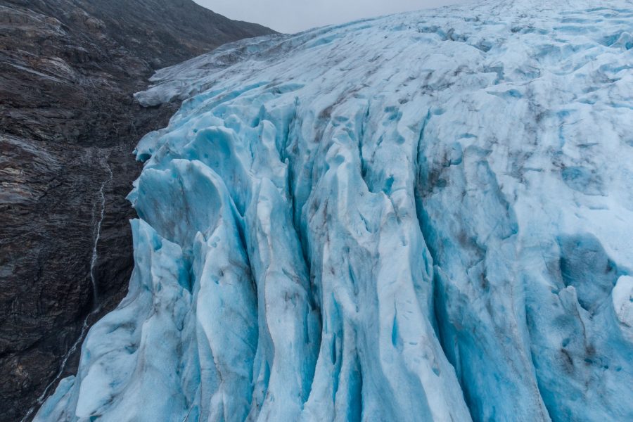 Erdalsbreen (drone image).