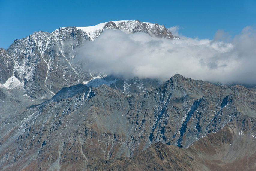 Mont Vélan from the west (Pointe de Drône).